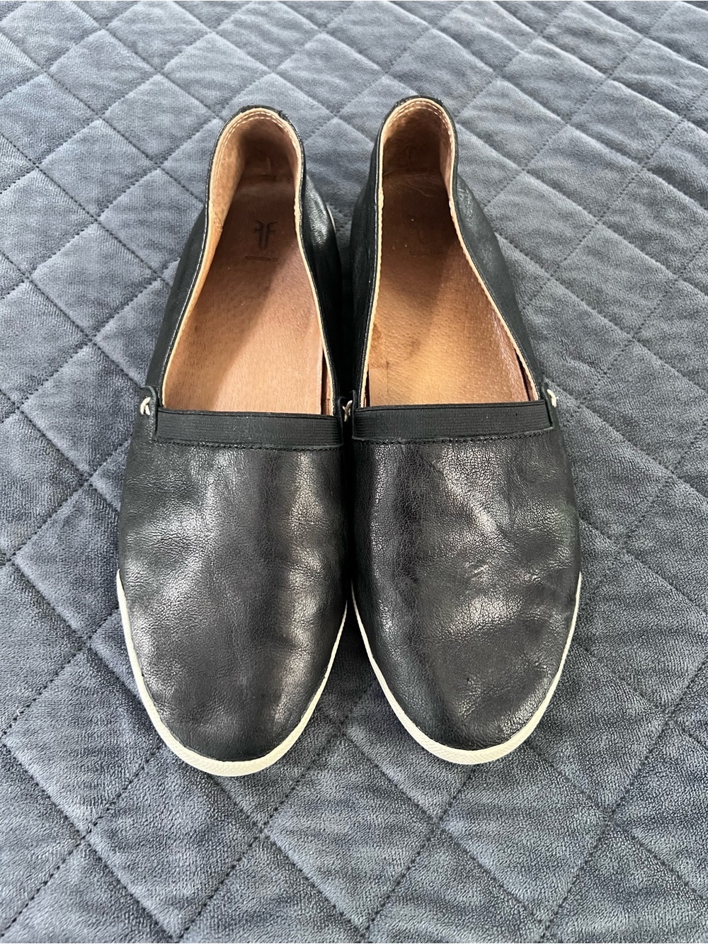 Frye Shoes Melanie Slip On Flats Shoes Women’s 8.5 Leather Black